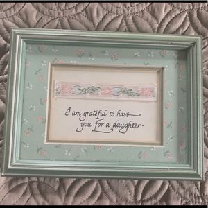 Isidore Limited (number 106) framed “I am grateful to have you for a daughter”❣️